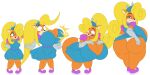  activision anthro bandicoot big_breasts big_butt breast_expansion breasts butt butt_expansion cleavage clothed clothing coco_bandicoot crash_bandicoot_(series) crown expansion female hand_on_butt headgear hi_res huge_breasts huge_butt mammal marsupial mechspazer princess_dress smug solo 