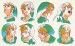  blue_eyes bodily_fluids clothed clothing drooling eyebrows green_clothing hair humanoid humanoid_pointy_ears hylian link male nintendo not_furry open_mouth saliva solo the_legend_of_zelda uzucake 