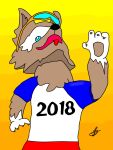  alefurry canid canine canis digital_drawing_(artwork) digital_media_(artwork) fifa hi_res mammal mascot wolf world_cup zabivaka 