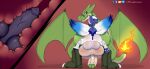  absol anal anal_penetration anthro ball_size_difference balls charizard duo feral generation_1_pokemon generation_3_pokemon genitals internal male male/male nintendo penetration pokemon pokemon_(species) rear_view shinyfoxguy size_difference wings 