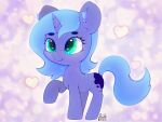  &lt;3 2023 absurd_res blue_body blue_fur blue_hair blue_tail cutie_mark equid equine eyebrows eyelashes female feral friendship_is_magic fur green_eyes hair hasbro hi_res horn inner_ear_fluff mammal my_little_pony princess_luna_(mlp) signature smile solo tail tuft unicorn zokkili 