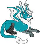  2012 aliasing alpha_channel ambiguous_gender antlers blue_body blue_fur blue_inner_ear bluekyokitty digital_drawing_(artwork) digital_media_(artwork) dragon ear_tuft eyebrows facial_piercing feathered_wings feathers feral flat_colors fur furred_dragon grey_antlers horn low_res lying mane nose_piercing nose_ring piercing prosthetic prosthetic_leg prosthetic_limb ring_piercing sebdoggo simple_background solo tail transparent_background tuft white_body white_eyes white_feathers white_fur white_mane wings 
