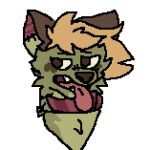  ambiguous_gender animated canid canine canis clothing darkky domestic_dog duskky first_person_view fur hair hati_hov kissing kissing_pov low_res mammal open_mouth solo squeaky_shoes stiches teeth tongue 