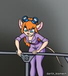  animated anthro aviator_goggles blonde_hair blue_eyes chip_&#039;n_dale_rescue_rangers darth_biomech disney female gadget_hackwrench hair long_hair low_res mammal mouse murid murine one_piece_suit rodent solo tools wrench 