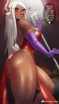  &lt;3 2023 absurd_res animal_humanoid big_breasts big_butt blush breasts butt clothed clothing cosplay crossover crossover_cosplay dark_body dark_skin dialogue disney echo_saber english_text female hair hi_res humanoid jessica_rabbit lagomorph lagomorph_humanoid leporid_humanoid long_hair looking_at_viewer mammal mammal_humanoid miruko my_hero_academia rabbit_humanoid red_eyes solo text white_hair who_framed_roger_rabbit 