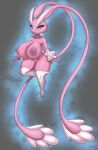  absurd_res anthro big_breasts blue_eyes breasts female fur generation_4_pokemon genitals hi_res huge_breasts hybrid lopunny mew nintendo nipples pink_body pink_fur pokemon pokemon_(species) pussy short_stack thick_thighs wide_hips wolfmask 