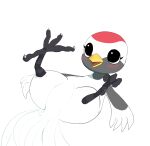  4_toes animal_crossing anisodactyl anthro avian avian_feet bird blush chio feathers featureless_crotch feet feet_up female gladys_(animal_crossing) hi_res lying nintendo ostrich ratite simple_background smile solo tail_feathers toes white_background 
