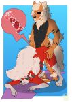  absurd_res anthro arcanine artemis_(disambiguation) bodily_fluids bowl canid canine container cum cum_drip cum_in_bowl cum_in_pussy cum_in_uterus cum_inside cum_pool dripping drooling duo exercise_mat eye_patch eyewear female generation_1_pokemon generation_7_pokemon genital_fluids hi_res honeydew_stars jack-o&#039;_pose lycanroc male male/female mammal midnight_lycanroc nintendo onomatopoeia penetration pokemon pokemon_(species) pose saliva sex sound_effects steele_o&#039;connell text uterus vaginal vaginal_penetration 