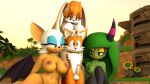  16:9 3d_(artwork) age_difference anthro bat blue_eyeshadow canid canine dekaranger digital_media_(artwork) erection eyeshadow female foursome fox group group_sex hand_on_head hi_res humanoid lagomorph leporid lipstick makeup male male/female mammal mature_female miles_prower mother_(lore) older_female orange_eyeshadow orange_lipstick parent_(lore) pink_lipstick rabbit rouge_the_bat sega sex sonic_the_hedgehog_(series) the_deadly_six vanilla_the_rabbit widescreen younger_male zeena 