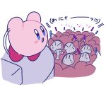 :o blush_stickers colored_skin commentary_request crowd hands_up holding holding_glowstick kirby kirby_(series) kirby_30th_anniversary_music_festival ni_re no_humans pink_skin sweat waddle_dee 