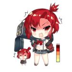  2girls ^^^ anger_vein angry belt blue_sailor_collar blue_shorts blush blush_stickers bow bowtie chibi crossed_arms fairy_(girls&#039;_frontline) fang full_body fur-trimmed_jacket fur_trim furious fury_fairy_(girls&#039;_frontline) gauge girls&#039;_frontline hand_on_own_hip holding holding_rocket_launcher holding_weapon jacket looking_at_viewer m202 midriff multiple_girls navel off_shoulder official_art open_mouth red_bow red_bowtie red_eyes red_footwear red_hair red_jacket rocket_launcher sailor_collar saru shaded_face shirt shoes short_hair short_shorts shorts simple_background sleeveless sleeveless_shirt standing suspender_shorts suspenders third-party_source topknot transparent_background v-shaped_eyebrows weapon white_shirt 