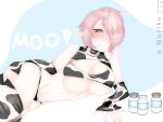  breasts cow_girl cowgirl_position full_body highres huge_breasts large_breasts milk muriko_777 narrow_waist non-web_source straddling 