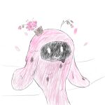  1:1 accessory ambiguous_gender bodily_fluids digital_drawing_(artwork) digital_media_(artwork) doodle_world flower hi_res looking_at_viewer not_furry petals plant roblox simple_background sketch smile solo white_background 