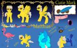  absurd_res avian bird chrystaldraw cutie_mark digital_media_(artwork) equid equine fan_character feral flamingo furryartist genitals hair hasbro hi_res invalid_tag male male/male mammal matthias model_sheet my_little_pony mylittlebrony pegasus penis solo steampunk wings yellow_body 