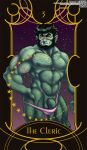  balls beard body_hair chest_(disambiguation) chest_hair clothing dick_slip draite facial_hair genitals hi_res humanoid male muscular nipples orc peak penis pubes scar solo speedo swimwear tusks 