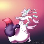  absurd_res anthro balls big_balls big_penis dirtymac eeveelution galarian_form galarian_rapidash generation_1_pokemon generation_6_pokemon genitals hi_res hybrid hyper male muscular muscular_male nintendo penis pokemon pokemon_(species) rapidash regional_form_(pokemon) sylveon 