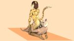  absurd_res anal anthro balls blonde_hair canid canine clothing duo felid feline fennec fox genitals green_eyes hair hi_res isaach0lst legwear leopardus male male/male mammal ocelot oral rimming rimming_male sex simple_background stockings 