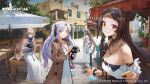  4girls aug_para_(girls&#039;_frontline) aug_para_(sawanobori_in_the_autumn)_(girls&#039;_frontline) cellphone copyright_name cup disposable_cup drinking_straw english_text girls&#039;_frontline highres holding holding_camcorder holding_cup holding_phone long_hair model_l_(floating_into_the_blue_sky)_(girls&#039;_frontline) model_l_(girls&#039;_frontline) multiple_girls official_alternate_costume official_art official_wallpaper phone rex_zero_1_(girls&#039;_frontline) rex_zero_1_(pulse-pounding_trilogy)_(girls&#039;_frontline) smartphone sp9_(dream_sleeping_in_the_galaxy)_(girls&#039;_frontline) sp9_(girls&#039;_frontline) stone_walkway 