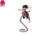  2021 anthro balls biped brown_balls brown_body brown_clothing brown_fur brown_hair brown_tail bulge clothing dagger fur genitals hair haplorhine long_tail male mammal melee_weapon monkey pink_ears primate solo succubusbnny tail tongue tongue_out weapon white_body white_ears white_fur 