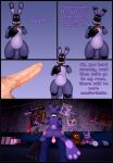  3d_(artwork) absurd_res anal anal_penetration animatronic anthro balls belly bow_tie butt comic digital_media_(artwork) duo english_text five_nights_at_freddy&#039;s five_nights_at_freddy&#039;s_2 genitals hi_res lagomorph leporid machine male male/male male_penetrated male_penetrating male_penetrating_male mammal nsg_editor nude penetration penis plushie rabbit robot scottgames sex solo source_filmmaker text withered_bonnie_(fnaf) 