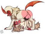  absol animal_genitalia animal_penis artemis_the_absol balls big_dom_small_sub blush bodily_fluids canine_anatomy canine_genitalia canine_penis claws cum cum_in_pussy cum_inside dominant eevee female feral fluffy generation_1_pokemon generation_3_pokemon genital_fluids genitals heart_pattern heartbutt hi_res hybrid knot larger_male looking_pleasured male male/female melee_weapon nintendo pearl123_art pearl_(disambiguation) penis pokemon pokemon_(species) polearm scythe scythe_horn scythe_tail sex size_difference tongue tongue_out veepix veevii vulpix weapon 
