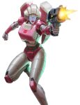  arcee autobot backpack bag blue_eyes box_art breasts gun handgun helmet holding holding_weapon humanoid_robot medium_breasts narrow_waist non-web_source official_art panties pink_panties red_lips robot simple_background thighs transformers underwear weapon white_background 