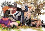  3boys 3girls amazon_(dragon&#039;s_crown) armor blonde_hair boots breasts brown_hair dragon&#039;s_crown dwarf_(dragon&#039;s_crown) elf_(dragon&#039;s_crown) fighter_(dragon&#039;s_crown) gloves hat large_breasts long_hair multiple_boys multiple_girls muscular nishimura_kinu official_art second-party_source sorceress_(dragon&#039;s_crown) weapon wizard_(dragon&#039;s_crown) 