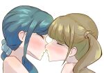  2girls healin&#039;_good_precure hiramitsu_hinata indirect_kiss mosuchaka multiple_girls precure sawaizumi_chiyu yuri 