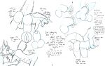  animal_genitalia anthro anus balls bodily_fluids butt canid canine canis cum cum_drip cum_dripping_from_penis dialogue dragon dripping duo english_text fellowwolf fidelis_(fellowwolf) genital_fluids genitals herm hi_res hybrid intersex landon_(fellowwolf) male maleherm mammal penis pussy sheath sketch text wolf 