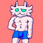  animated anthro boxers_(clothing) boxers_down boxers_only bulge clothed clothing digital_media_(artwork) domestic_cat felid feline felis funnyman2 genitals green_eyes looking_at_viewer male mammal muscular muscular_anthro muscular_male one_eye_closed partially_clothed penis pixel_(artwork) pixel_animation pixel_cat solo topless underwear underwear_down underwear_only wink winking_at_viewer 