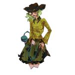  absurdres alternate_costume cow_girl cowboy_hat envicement hair_over_one_eye hat hat_over_one_eye highres komeiji_koishi non-web_source open_mouth self-upload third_eye touhou 