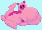  alpaca alpaca_taur big_breasts black_eyes breasts camelid camelid_taur centaurworld female fur genitals hi_res huge_breasts hyper hyper_breasts looking_at_viewer mammal mammal_taur netflix nude pink_body pink_fur pink_wool purple_body pussy sbshouseofpancakes smile solo taur wammawink wool_(fur) 