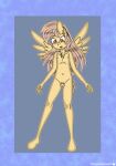  absurd_res anthro balls blossomblaze chest_fur equid equine fan_character foreskin freckles genitals hair hasbro hi_res long_hair looking_at_viewer male mammal my_little_pony nipples pegasus penis pubes short_tail solo spread_arms spread_legs spread_wings spreading standing tail teenager wings young 