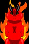  absurd_res anthro demon fire hi_res imp male solo 