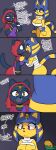  2023 4koma absurd_res animal_crossing ankha_(animal_crossing) anthro big_breasts big_butt black_nose black_pupils blonde_hair blue_body blue_eyeshadow blue_fur blue_hair blue_stripes blush bottomless breasts butt chest_wraps cleavage clothed clothing comic cute_fangs dialogue domestic_cat duo english_text eyebrows eyeshadow felid feline felis female forehead_gem frown fur hair headgear headwear hi_res huge_breasts humor katrina_(animal_crossing) makeup mammal markings miso_souperstar nail_file neck_wraps nintendo open_mouth pupils purple_clothing purple_eyes purple_eyeshadow purple_shirt purple_topwear raised_eyebrow red_clothing red_headwear red_shirt red_topwear shirt skimpy smile smirk speech_bubble striped_body striped_fur striped_markings striped_tail stripes tail tail_markings text thick_thighs topwear wide_hips wraps yellow_eyes yellow_inner_ear 