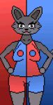  animated anthro digital_media_(artwork) felid feline female fur grey_body grey_eyes grey_fur looking_at_viewer lucidnightmarezz mammal one_eye_closed pixel_(artwork) pixel_animation solo tail tongue tongue_out wink winking_at_viewer 