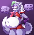  belly big_belly breasts canid canine canis digital_media_(artwork) female five_nights_at_freddy&#039;s five_nights_at_freddy&#039;s:_security_breach freddymartin fredscloset fur hi_res looking_at_viewer mammal pregnant pregnant_female roxanne_wolf_(fnaf) scott_cawthon scottgames solo steel_wool_studios wolf 