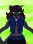  absurd_res anthro brown_hair clothed clothing dragon dungeons_and_dragons fangs female hair hasbro hi_res horn jaiden_animations looking_at_viewer shinxx_arts solo solo_focus tail teeth tongue tongue_marking tongue_out wizards_of_the_coast zoot_(jaiden_animations) 