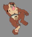  2021 abs anthro armpit_hair balls biceps body_hair clothed clothing clothing_aside dasyurid dasyuromorph eyes_closed feet flaccid flashdark foreskin genitals hairy_balls hand_behind_head hi_res jockstrap jockstrap_aside jockstrap_only long_tongue looney_tunes male mammal manly marsupial muscular navel nipples open_mouth pecs penis pubes simple_background sleeping solo stubble tasmanian_devil tasmanian_devil_(looney_tunes) tongue tongue_out topless triceps underwear underwear_aside underwear_only vein veiny_penis warner_brothers 
