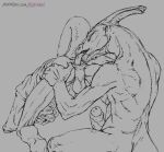 2023 2d_animation anal animated anthro anus athletic athletic_anthro athletic_male balls biped bottomless bottomless_anthro bottomless_male butt clothed clothing deep_rimming digital_media_(artwork) dinosaur duo erection foreskin genitals greyscale hadrosaurid hand_on_butt humanoid_genitalia humanoid_penis klongi male male/male monochrome nude_anthro nude_male oral ornithischian parasaurolophus penis perineum reptile rimming scalie sex 