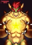  accessory anthro armor bowser bracers cock_ring dragon genitals hi_res jewelry male mario_bros muscular muscular_male nintendo penis penis_accessory penis_jewelry reptile scalie solo star terragon turtle 