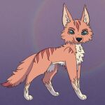  ambiguous_gender anthozoan canid canine cnidarian coral felid feline female feral fluffy fox furry halo hi_res hybrid invalid_tag leeny mammal marine pink reflection solo 