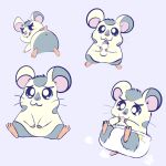  anthro baby_bottle bodily_fluids clean_diaper clothed clothing cricetid diaper diaper_only digital_media_(artwork) fang29 fur hair hamster hamtaro_(series) hi_res male mammal multiple_images oxnard_(hamtaro) rodent simple_background smile solo tail tears topless wearing_diaper 