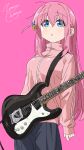  1girl absurdres bocchi_the_rock! gotoh_hitori highres long_hair looking_at_viewer pink_hair solo zetsuyo_chimayo 