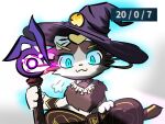  domestic_cat felid feline felis female feral hi_res league_of_legends magic_wand mammal riot_games solo yuumi_(lol) yuumisocute 