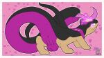  2023 generation_2_pokemon generation_7_pokemon hi_res hybrid nintendo pokemon pokemon_(species) presenting quilava salazzle slate_(syngie) solo syngie tail tail_mouth unusual_anatomy unusual_tail 