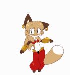  animated anthro averi_(fiddleafox) brown_body brown_fur canid canine clothing dancing dipstick_tail female female_anthro fiddleafox fox fur gloves_(marking) green_eyes hair jewelry mammal markings solo tail tail_markings white_body white_fur 