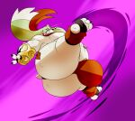  &lt;3 2023 a-side anthro bandai_namco belly big_bulge big_butt bulge butt butt_tattoo chubby_anthro chubby_male claws clenched_teeth clothing digimon digimon_(species) fangs fight fur gargomon glare glaring_at_viewer heart_tattoo hi_res kick long_ears looking_at_viewer looking_down looking_down_at_viewer low-angle_view male midair midair_combat mostly_nude motion_lines navel navel_piercing overweight overweight_anthro overweight_male piercing scarf slightly_chubby solo tattoo teeth thong toe_claws underwear wide_eyed 