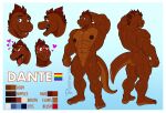  abs anthro areola biped blue_eyes blush bodily_fluids brown_body color_swatch countershade_tail countershade_torso countershading dante_(poppin) english_text feet fingers hi_res lgbt_pride male model_sheet muscular muscular_anthro muscular_male nipples open_mouth open_smile pecs poppin pride_colors rainbow_pride_colors scalie smile solo sweat tail text toes tongue tongue_out 