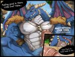  abs anthro bodily_fluids bubba_(spyro) dragon hi_res male markings muscular muscular_anthro muscular_male nipples pecs scale_markings scales scalie solo spikes spikes_(anatomy) sweat tan_(artist) wings 